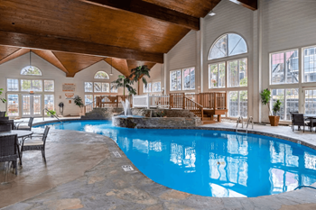 Indoor pool and hot tub